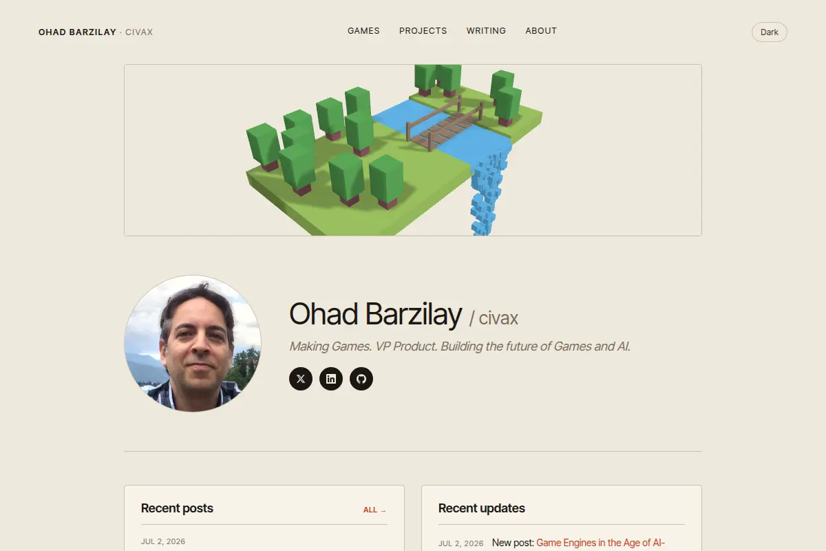 Ohad Barzilay (civax) — Game Designer