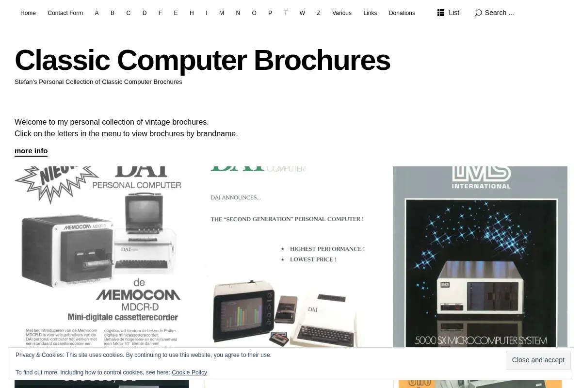 Classic Computer Brochures - Stefan's Personal Collection