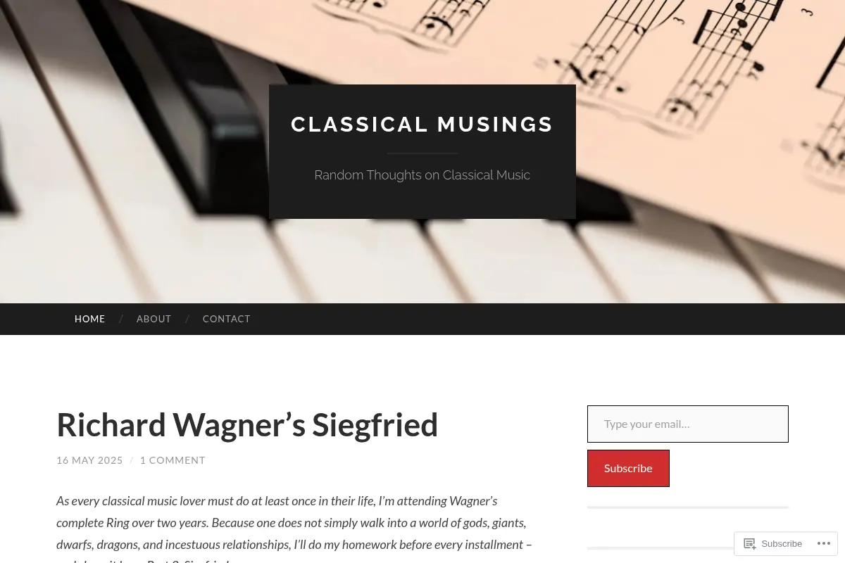 Classical Musings