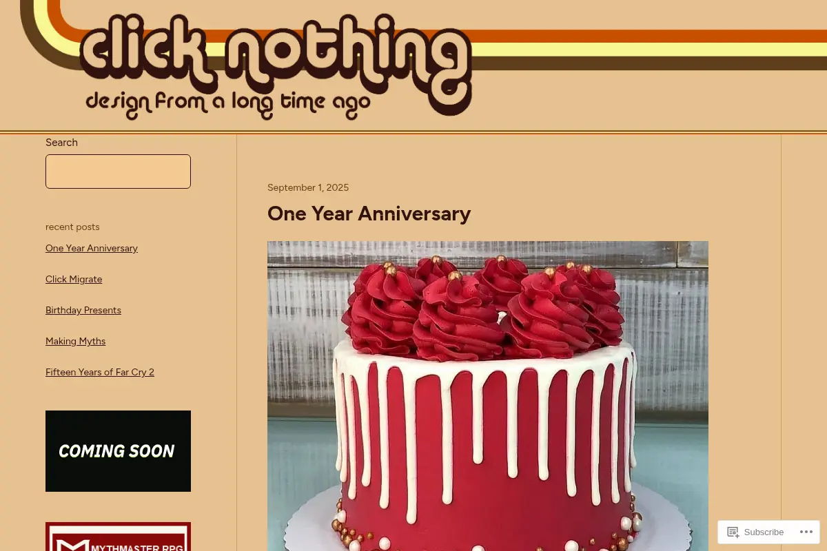 Click Nothing – design from a long time ago