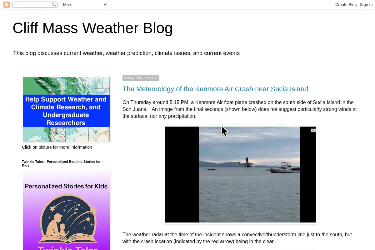 Cliff Mass Weather Blog