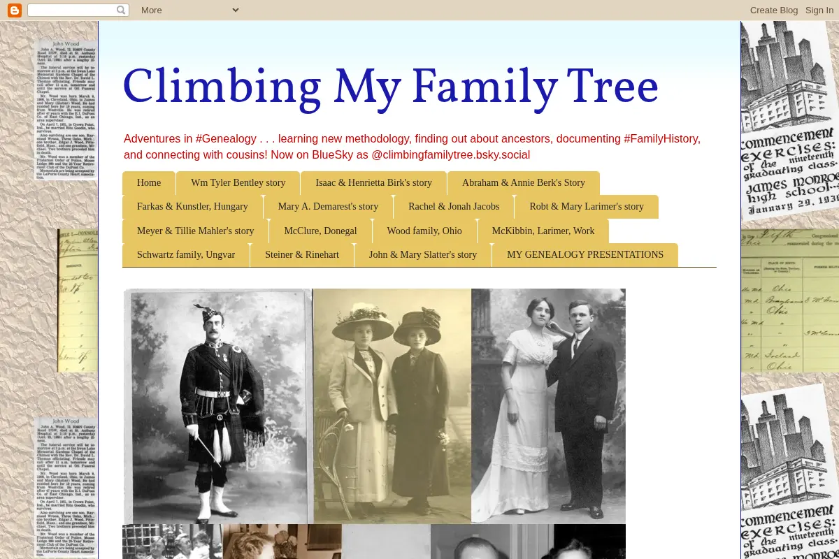 Climbing My Family Tree