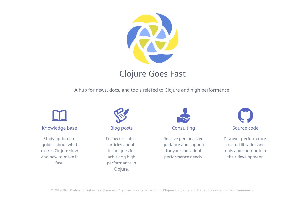 Clojure Goes Fast