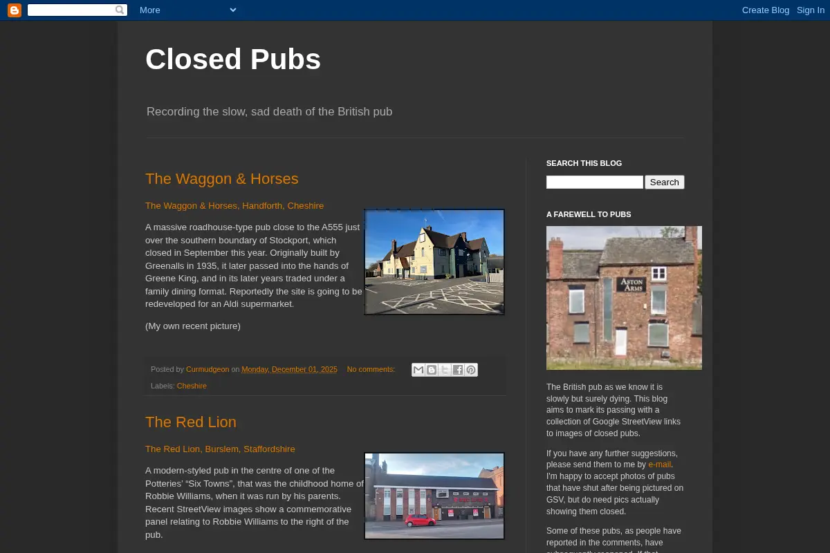 Closed Pubs