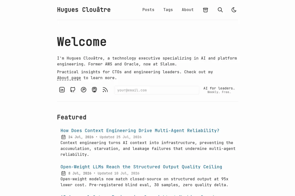 Hugues Clouâtre - AI & Platform Engineering
