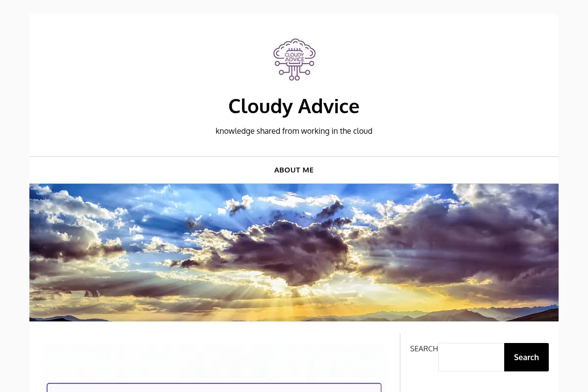Cloudy Advice