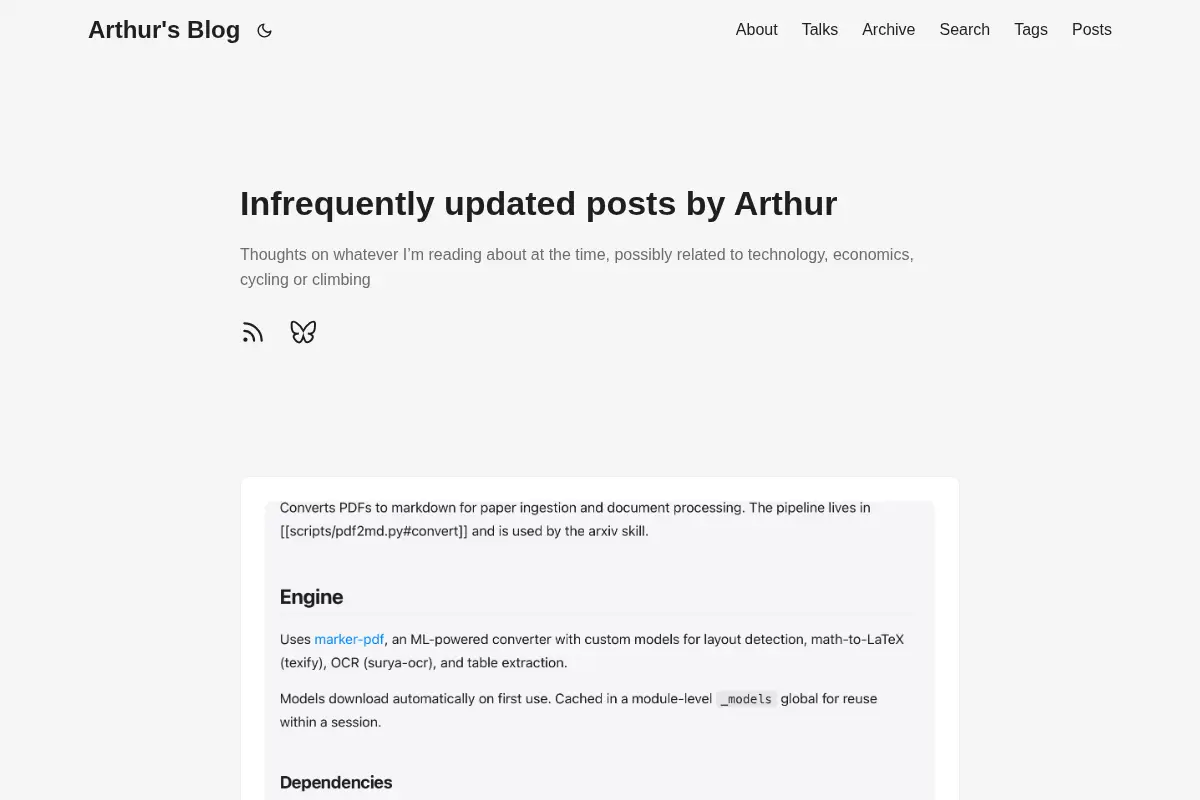 Arthur's Blog