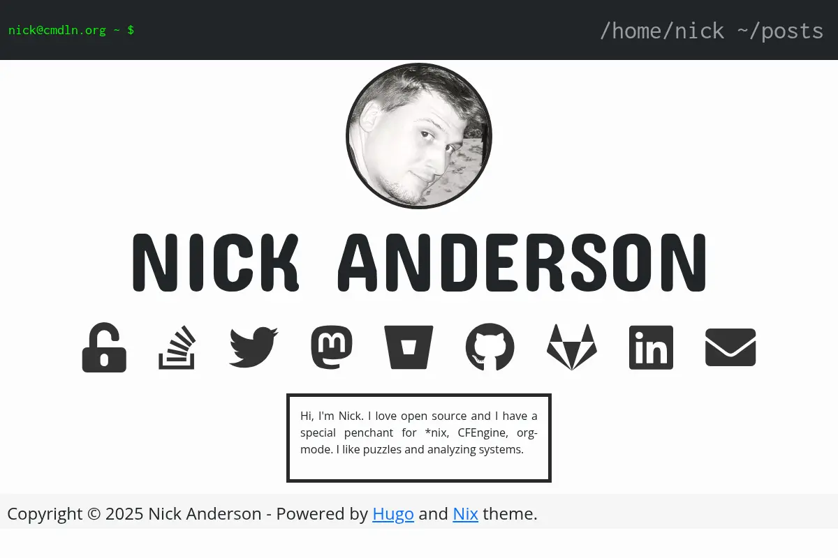 Nick Anderson's Blog