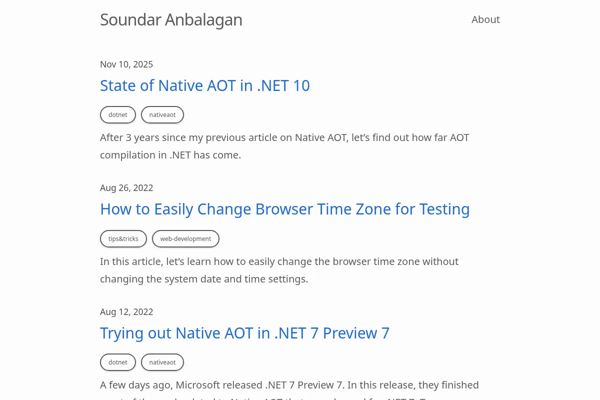 Soundar Anbalagan's Blog