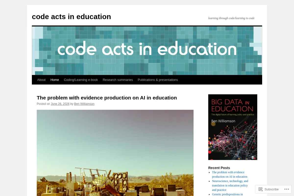 code acts in education