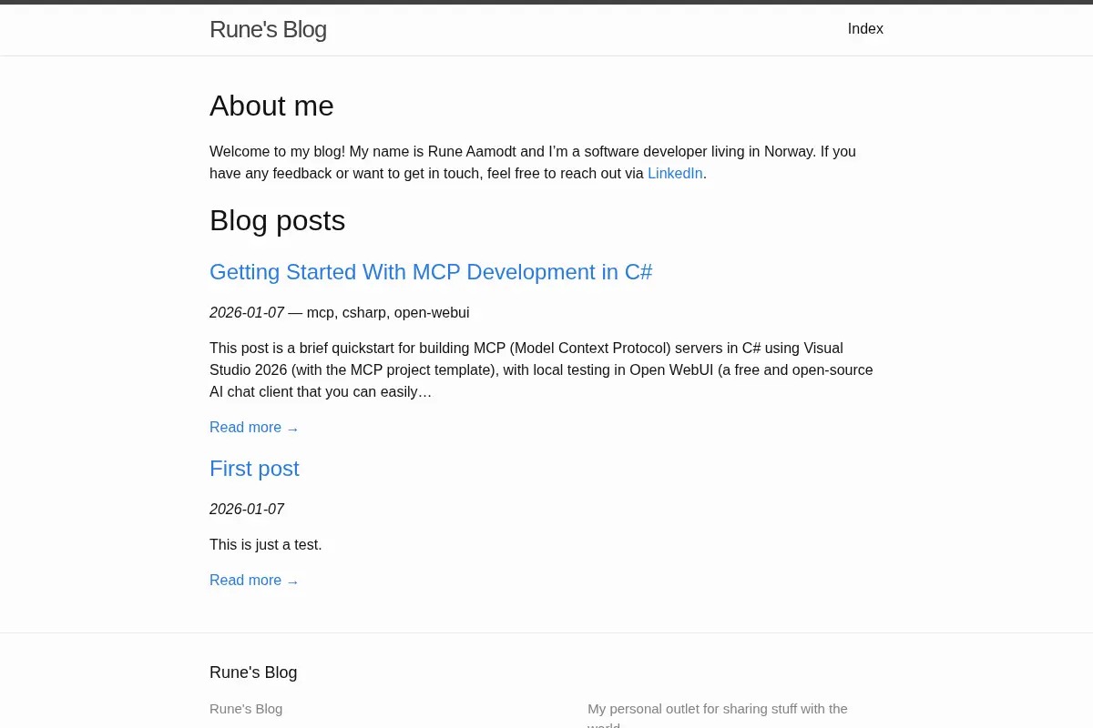 Rune’s Blog