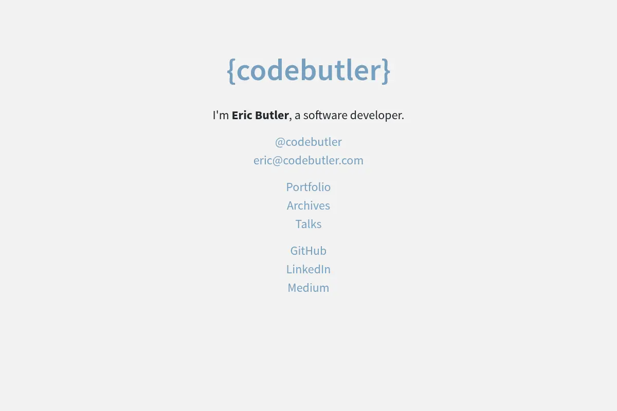 Eric Butler – Software Developer