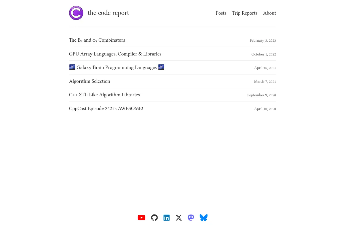 the code report