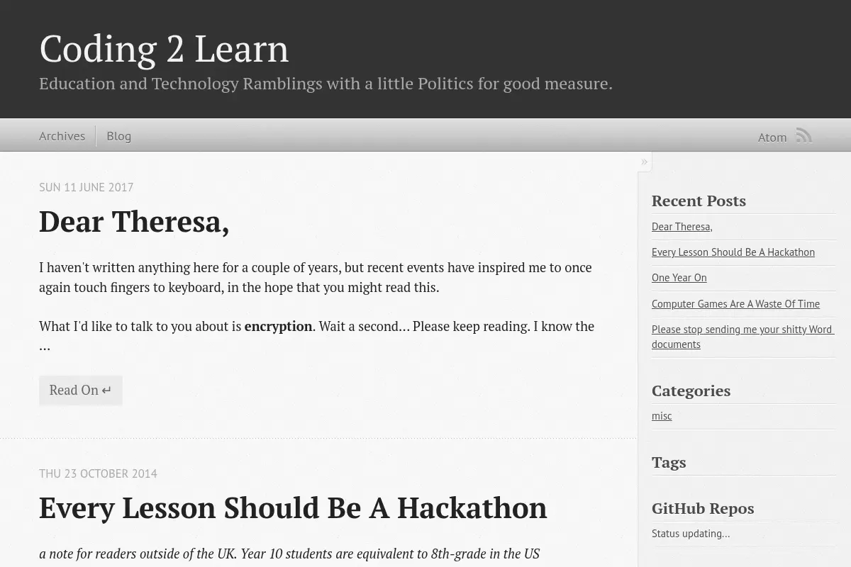 Coding 2 Learn