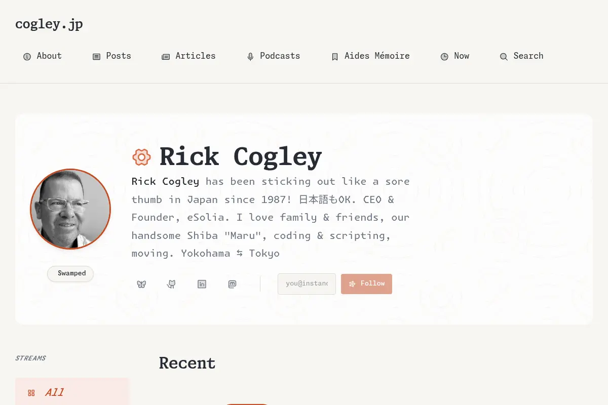 cogley.jp — Rick Cogley