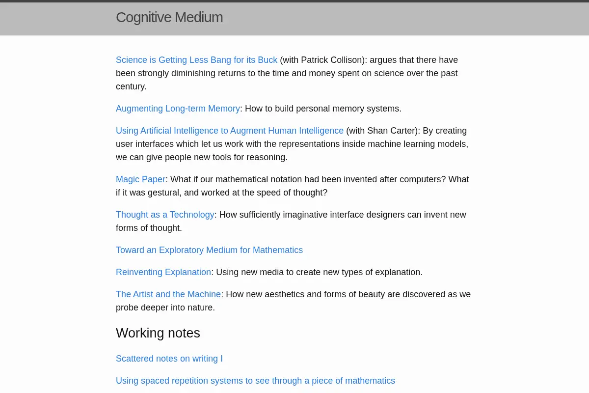 Cognitive Medium