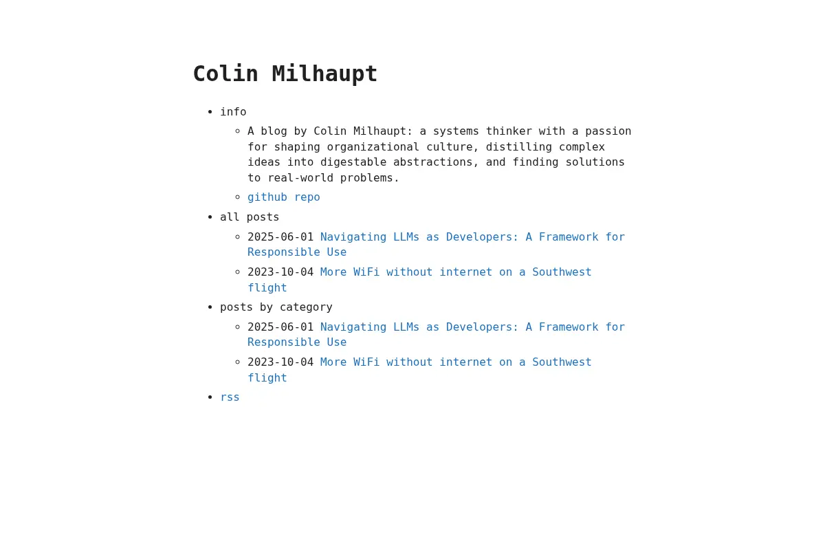 Colin Milhaupt