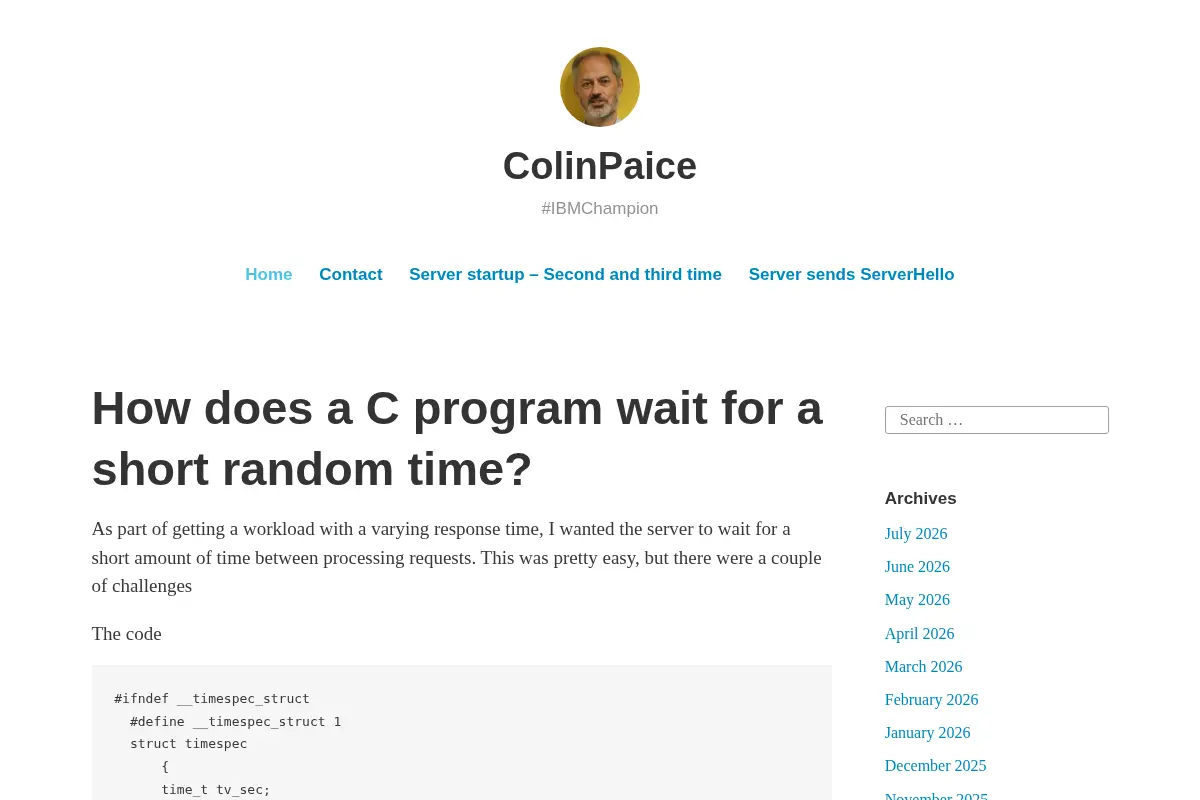ColinPaice – #IBMChampion