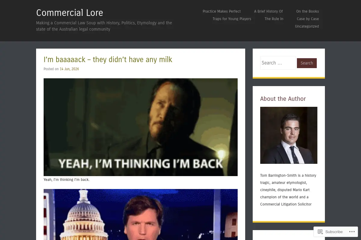 Commercial Lore