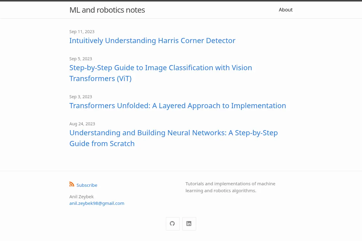 ML and robotics notes