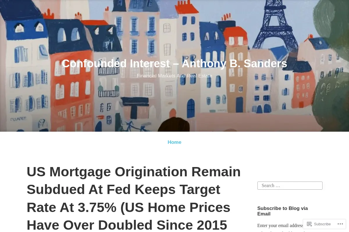 Confounded Interest – Anthony B. Sanders – Financial Markets And Real Estate