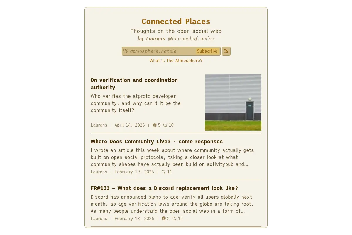 Connected Places