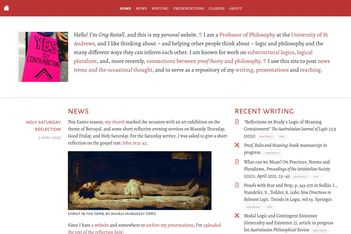 consequently.org — Greg Restall’s home on the internet.