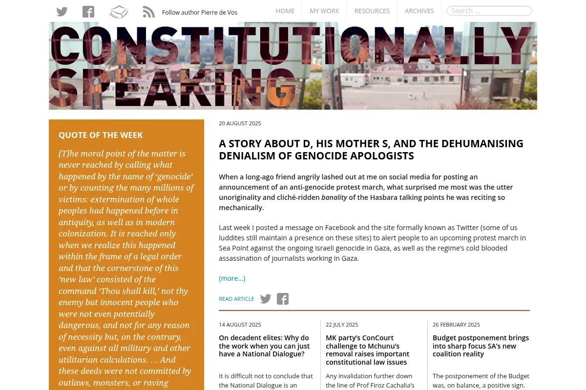 Constitutionally Speaking