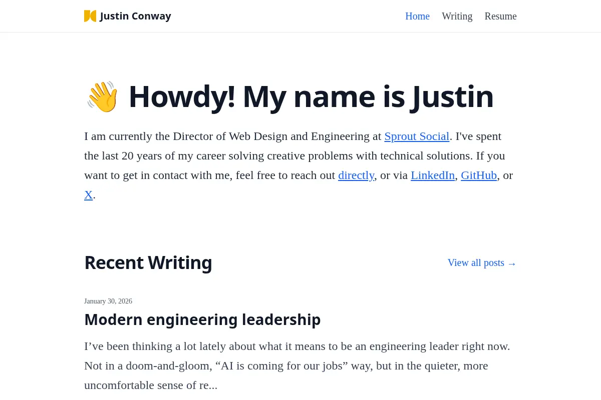 Justin Conway - Web Design & Engineering Director