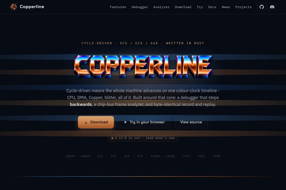 Copperline - A cycle-driven Amiga emulator