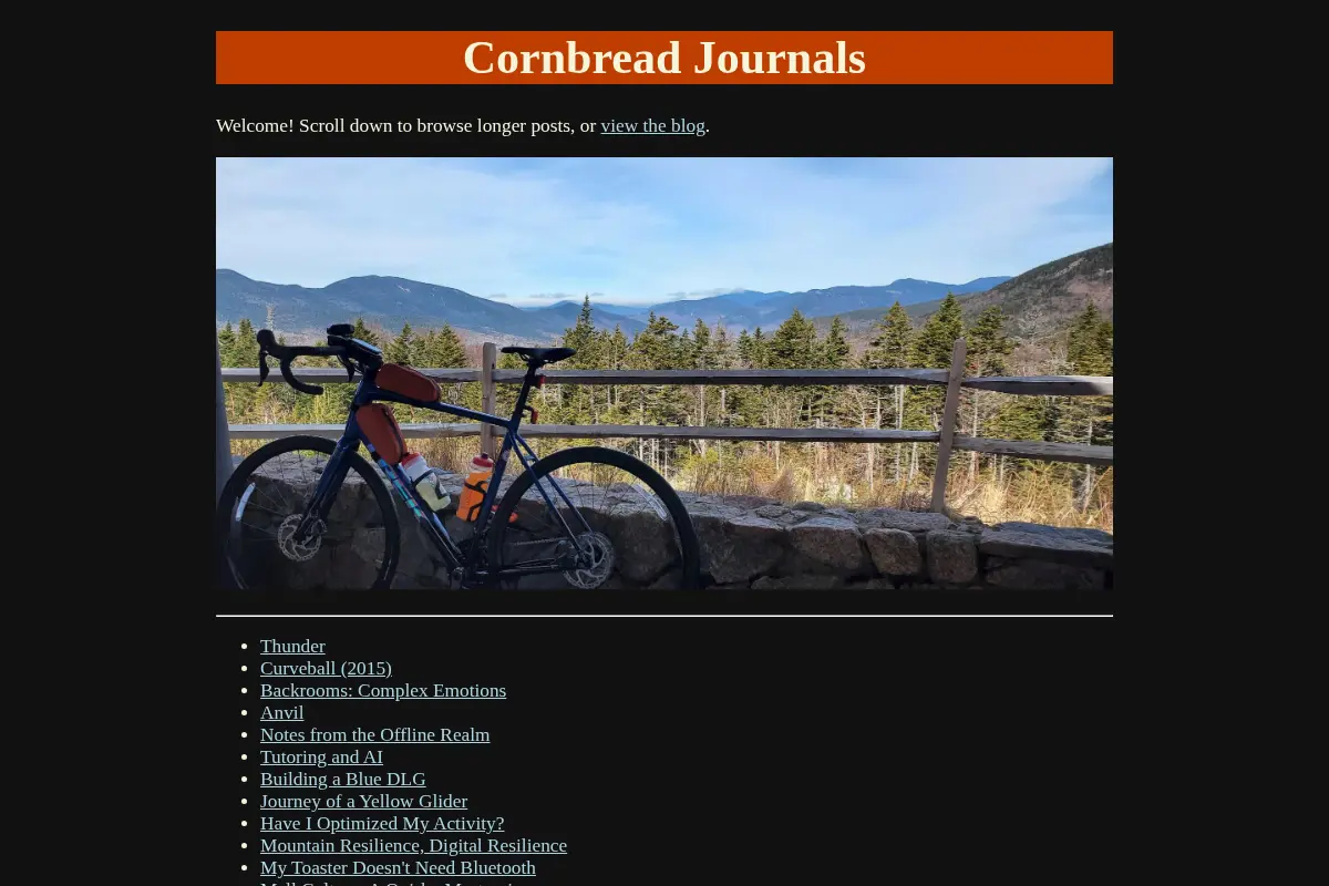 Cornbread Journals