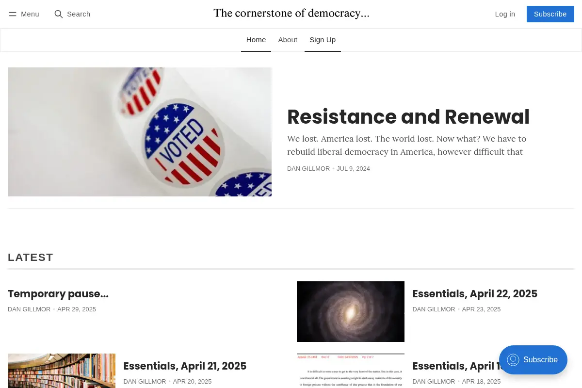 The cornerstone of democracy...