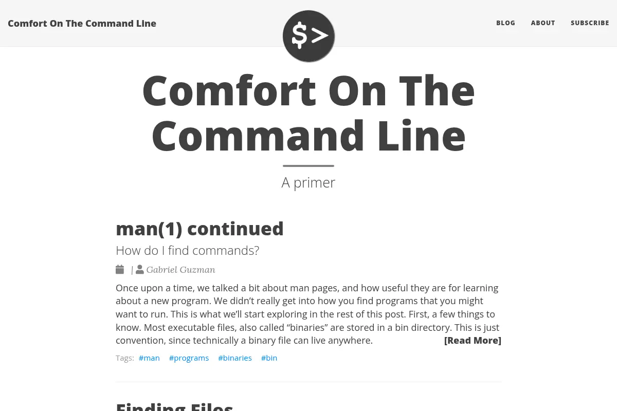 Comfort On The Command Line