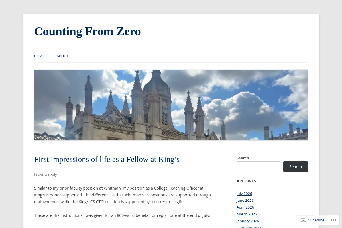 Counting From Zero