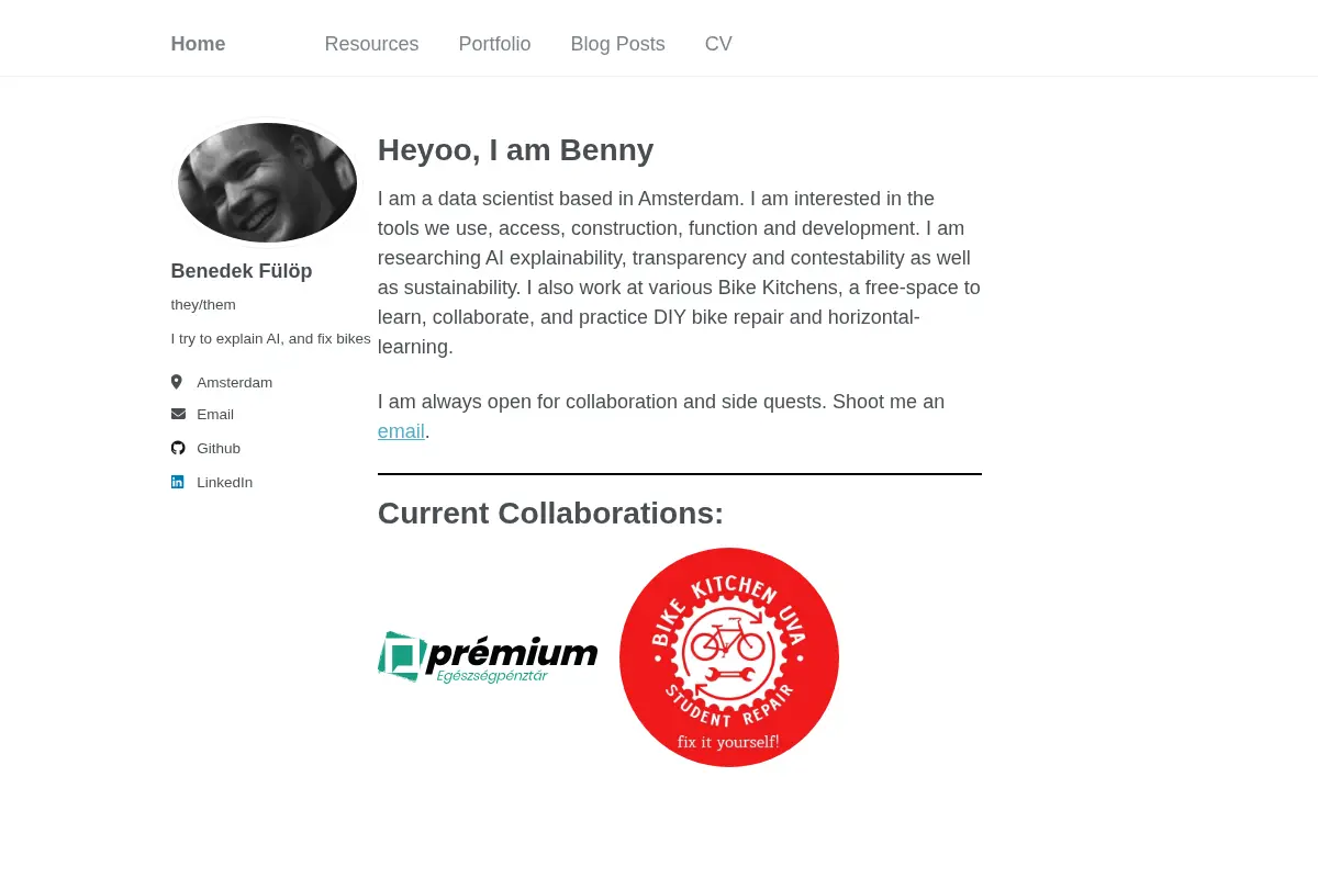Benedek Fülöp – Personal Site