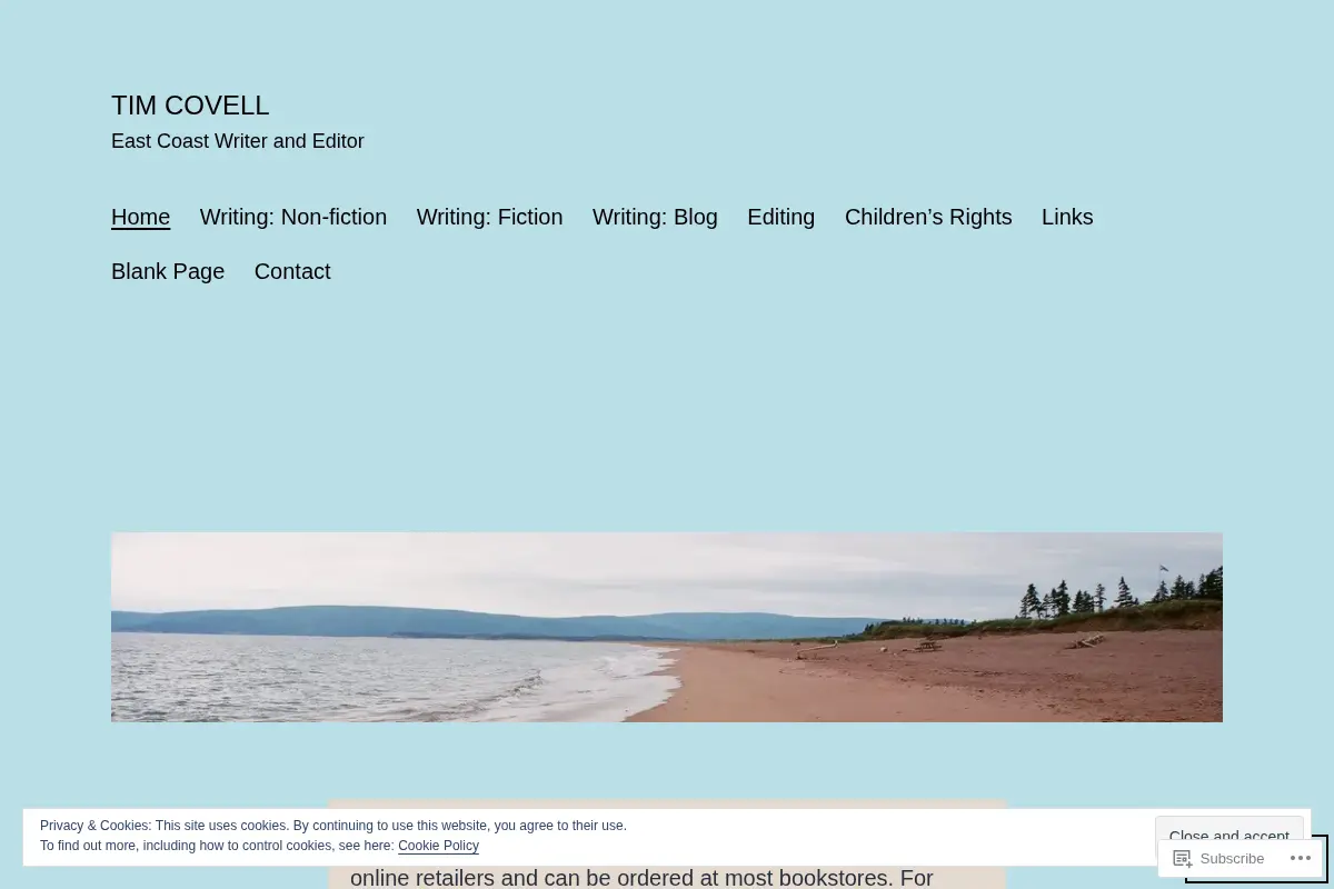 Tim Covell – East Coast Writer and Editor