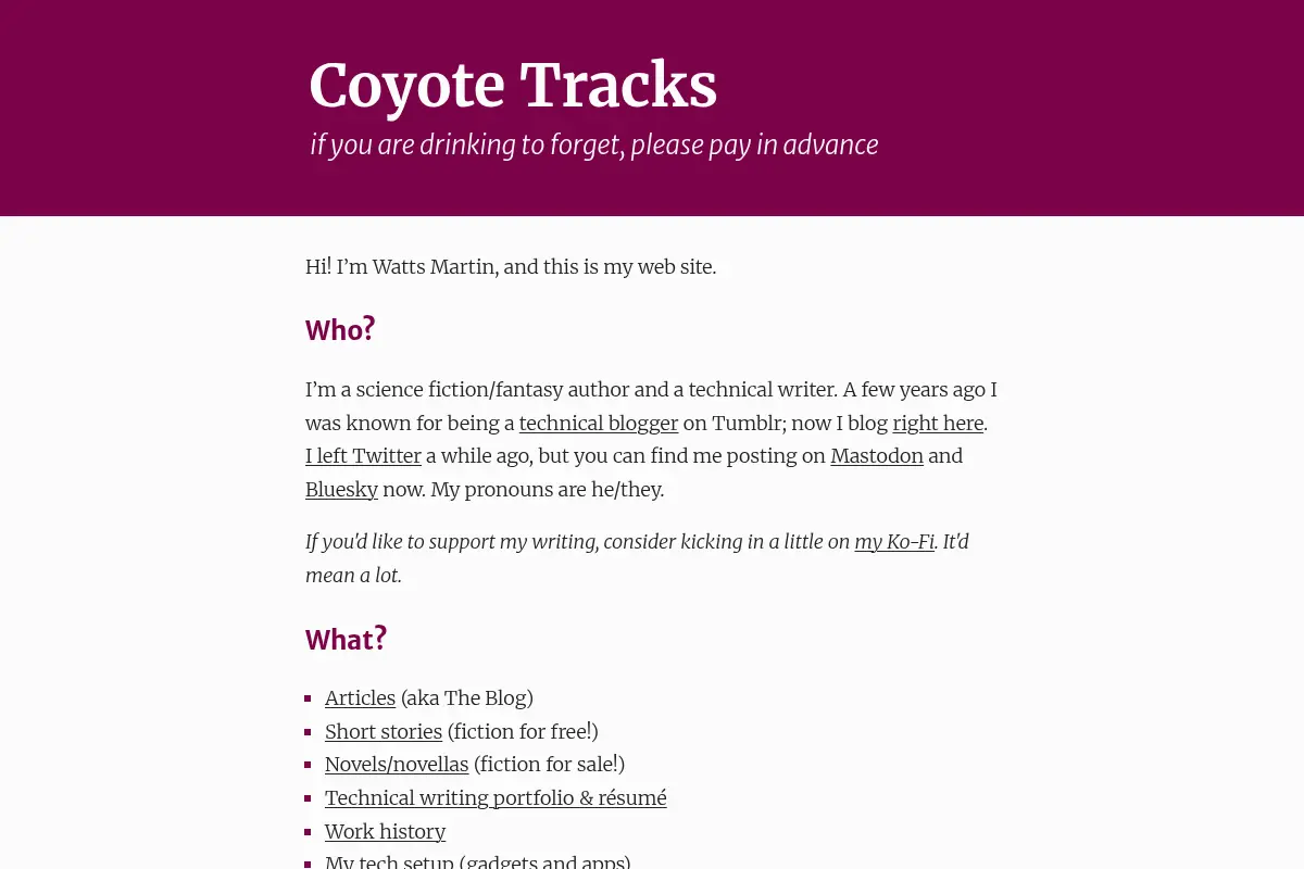 Coyote Tracks