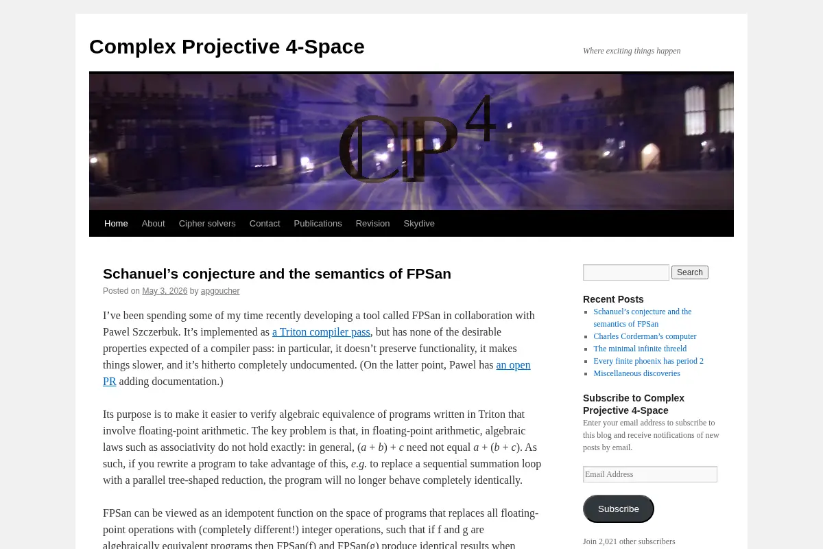 Complex Projective 4-Space