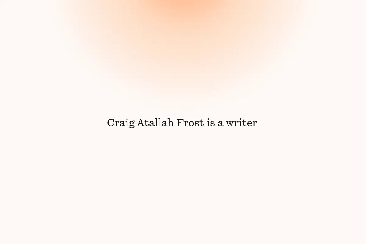 Craig Atallah Frost