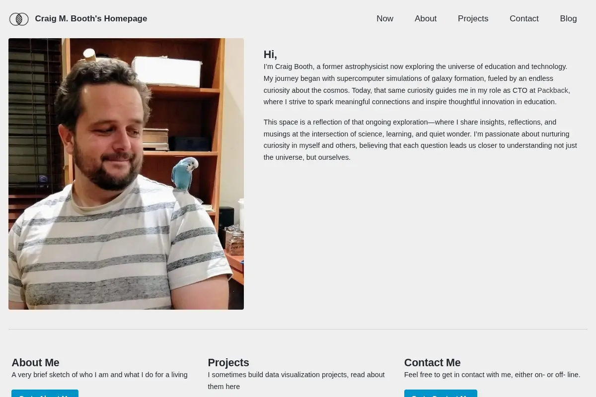 Craig M. Booth's Homepage