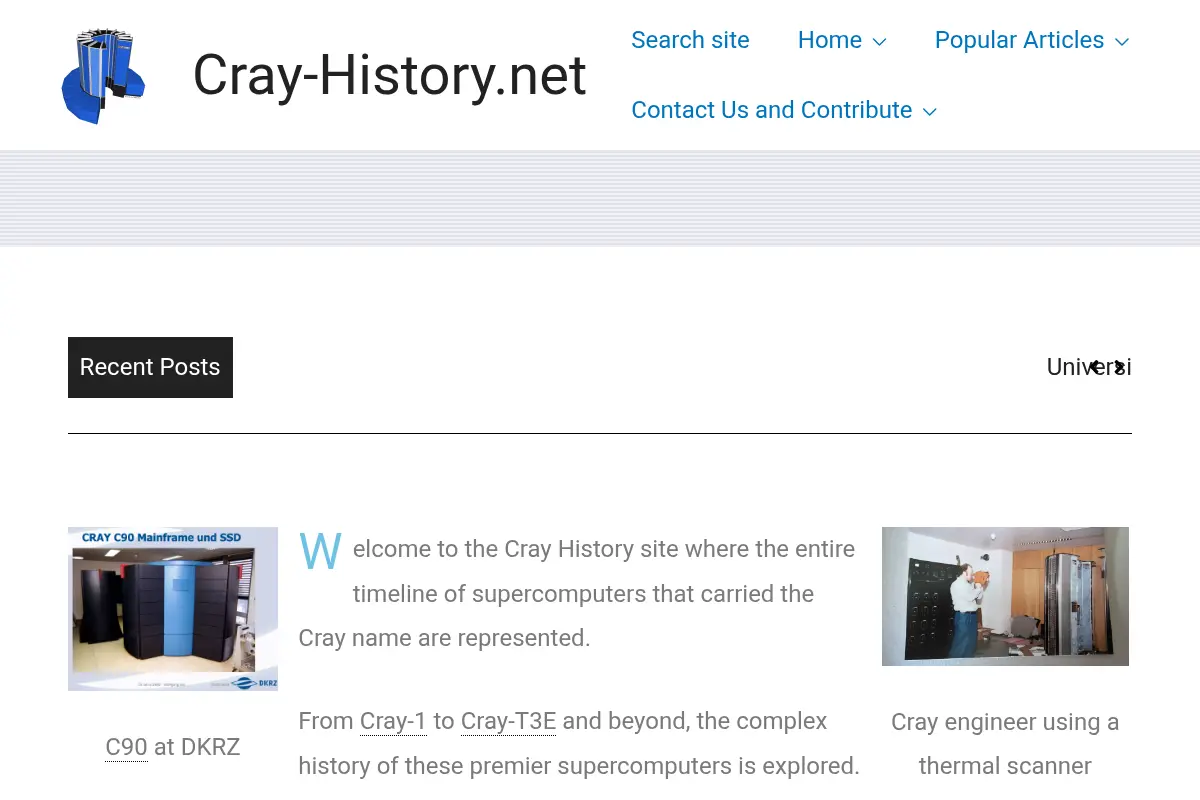 Cray-History.net – A collection of materials about Cray branded supercomputers