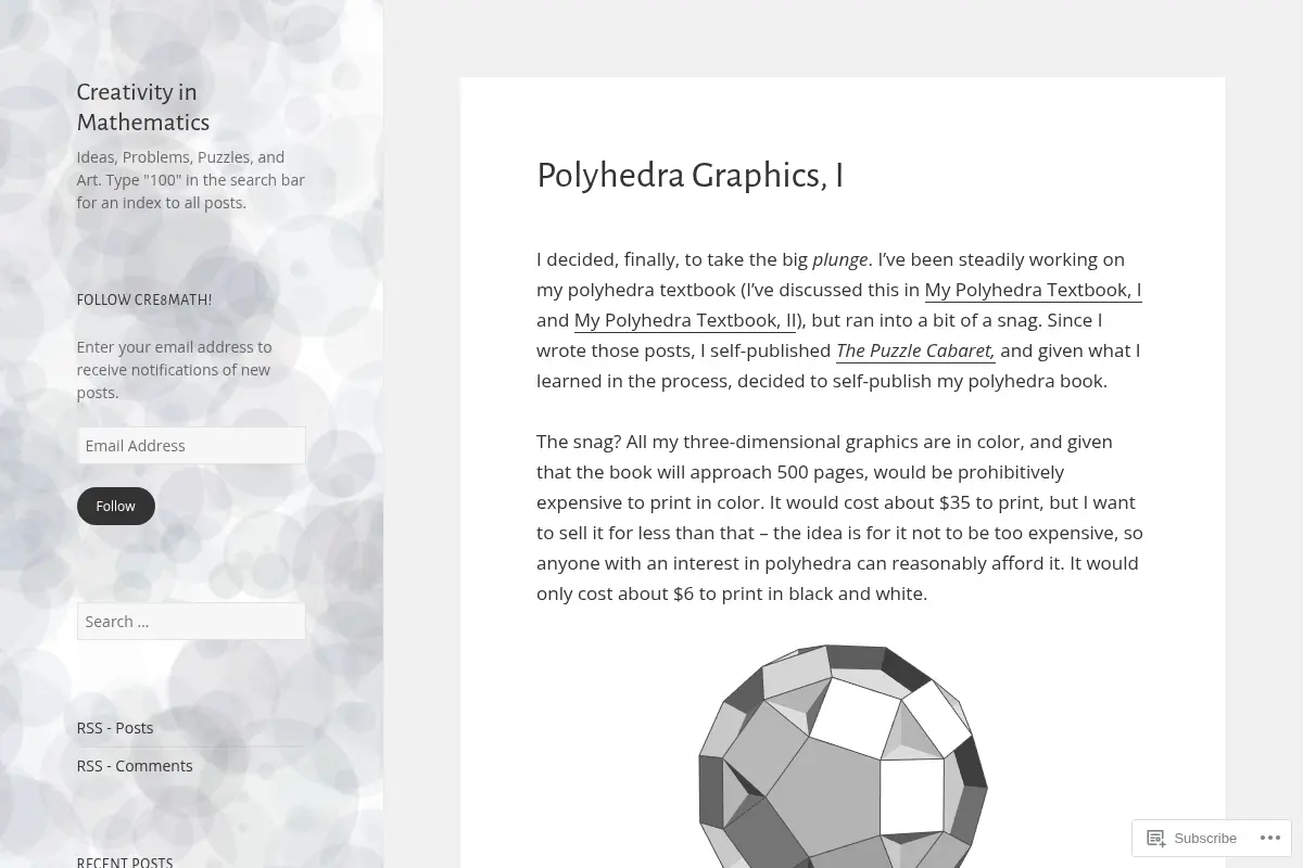 Creativity in Mathematics