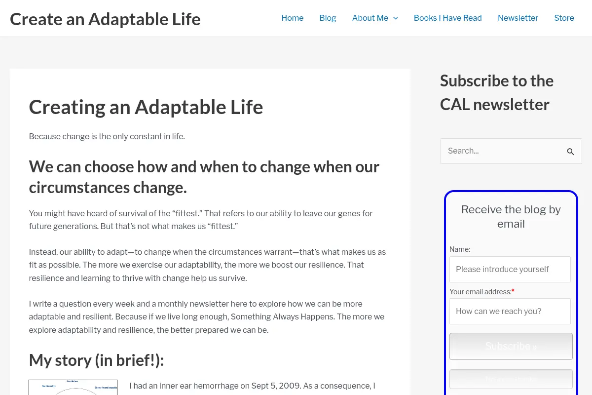 Creating an Adaptable Life