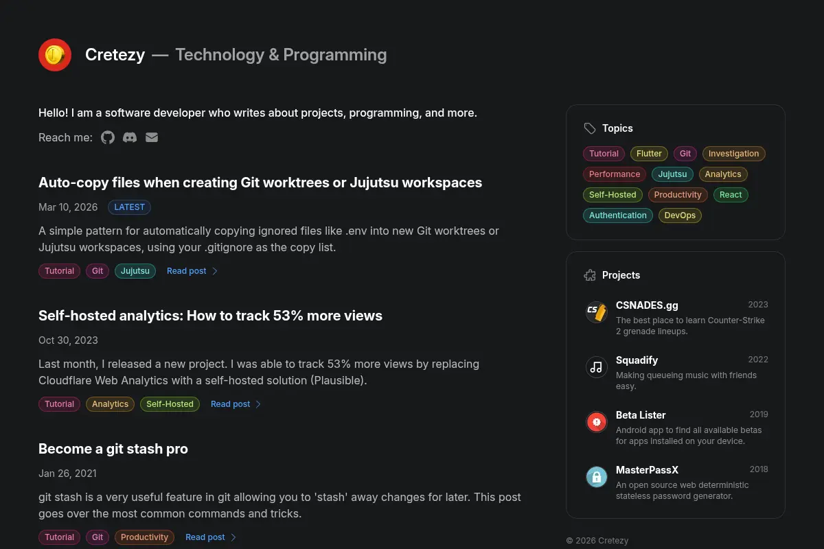 Cretezy — Technology & Programming