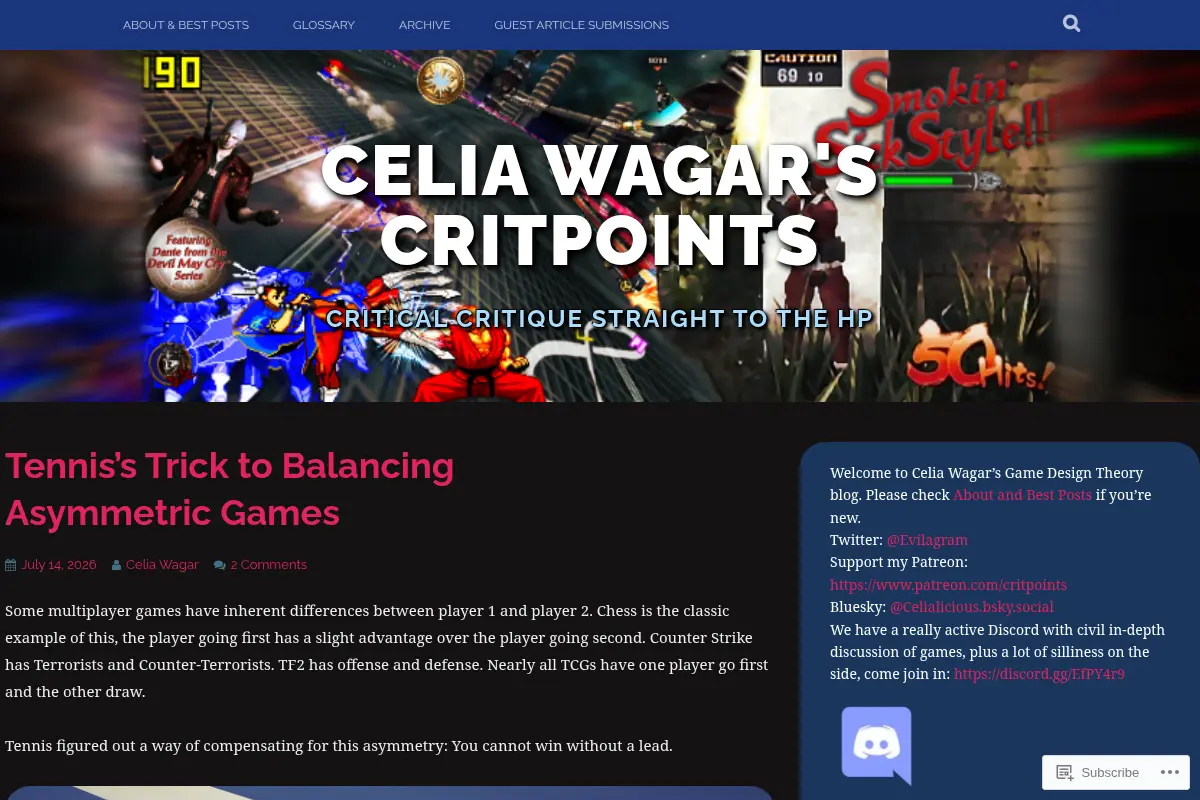 Celia Wagar's CritPoints