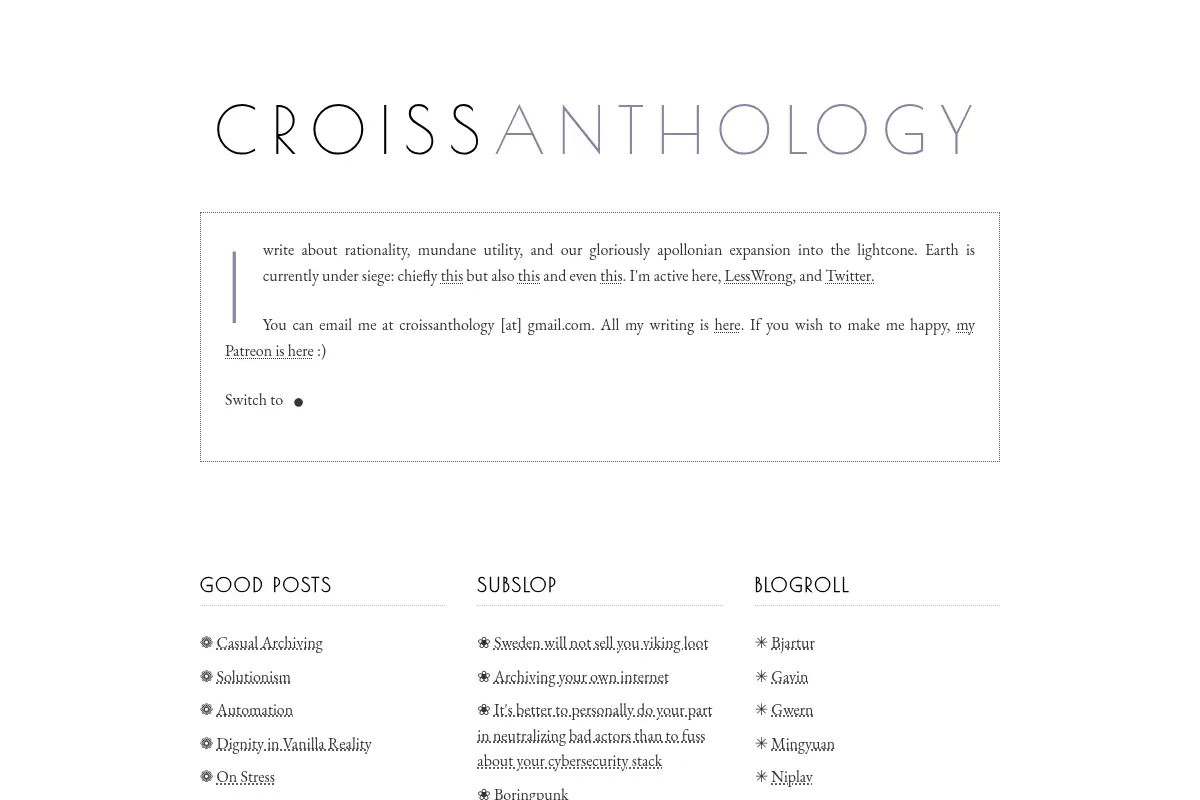 Croissanthology