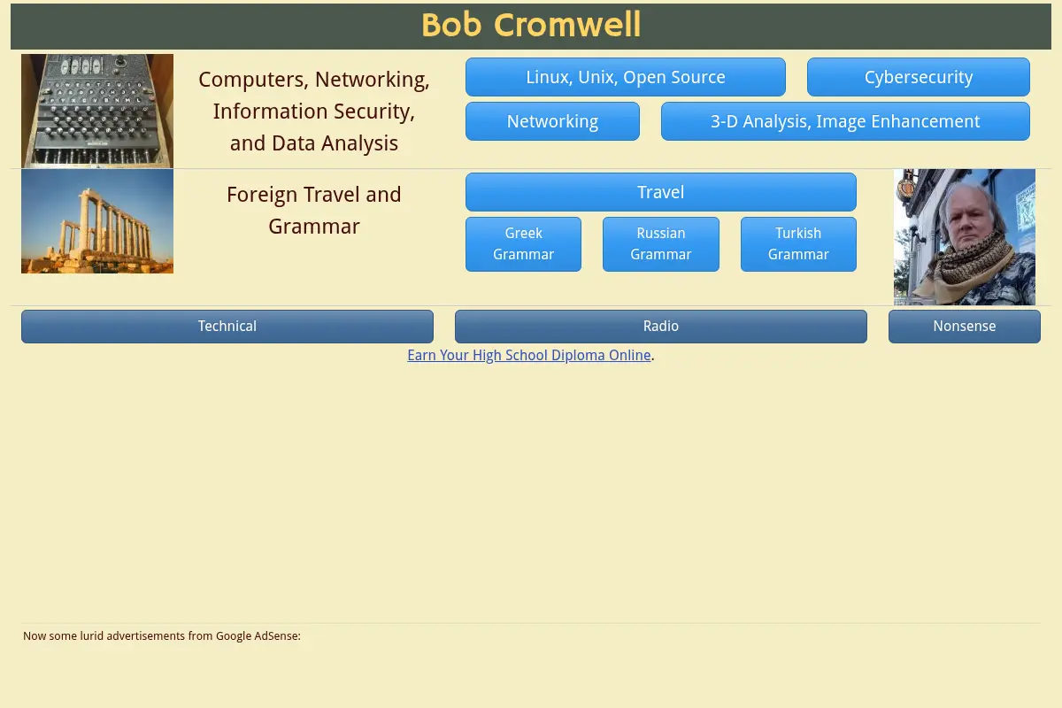 Bob Cromwell on Linux, Cybersecurity, Travel, and More