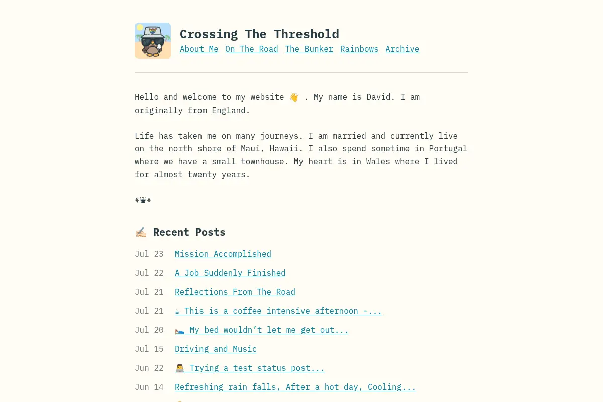 Crossing The Threshold