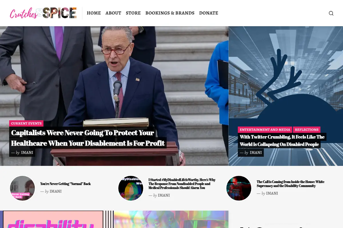 Crutches and Spice – Disabled. Loud. Proud