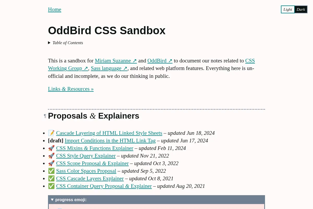 OddBird CSS Sandbox